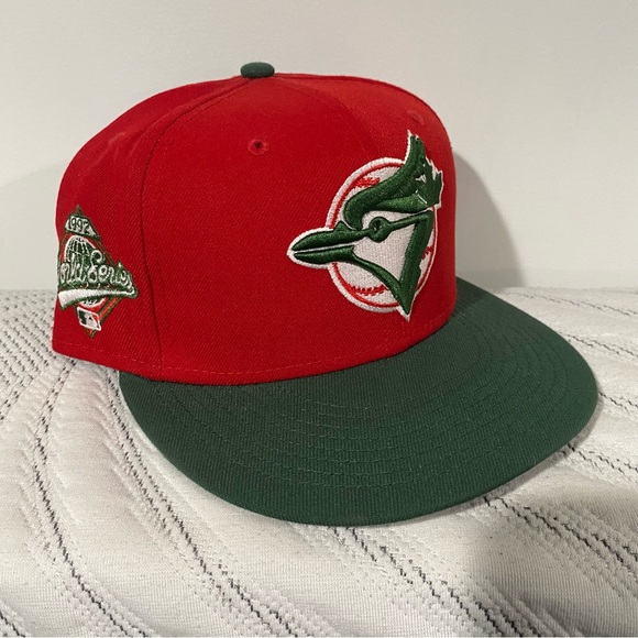 New Era Other - New Era 59Fifty Toronto Blue Jays 1992 WS Green/Red Fitted Cap 7 3/8